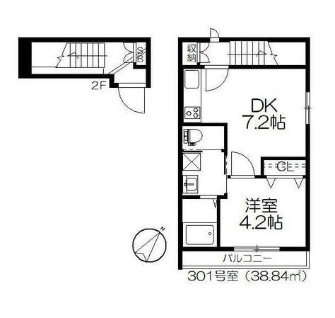 千石駅 徒歩10分 3階の物件間取画像